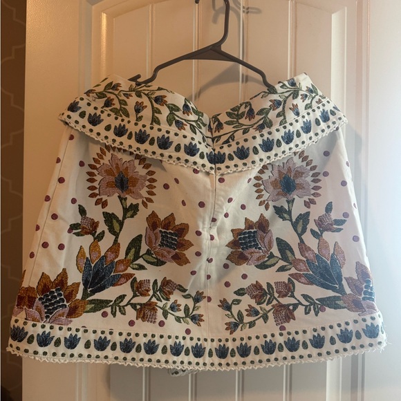 Farm Rio Floral Embroidered print Skirt - Picture 2 of 3